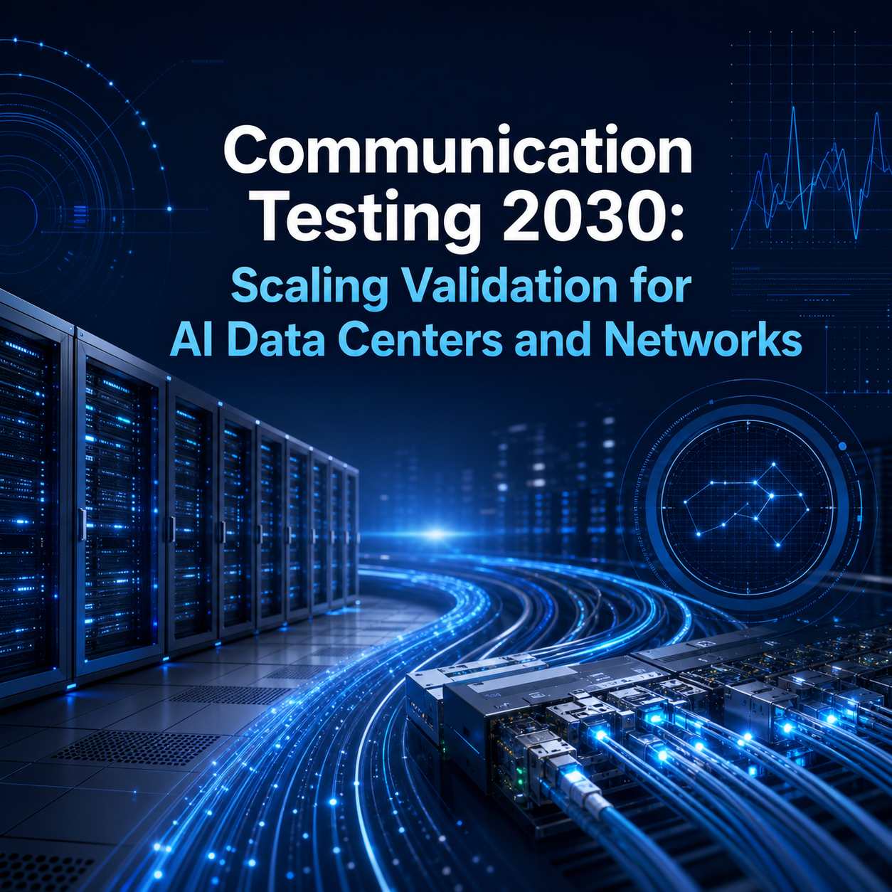 Communication Testing 2030: Scaling Validation for AI Data Centers and Networks
