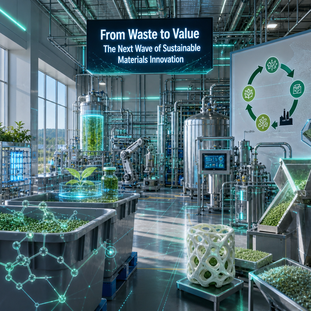 The Future of Sustainable Materials: Circular Chemistry, Carbon Capture, and Bio-manufacturing