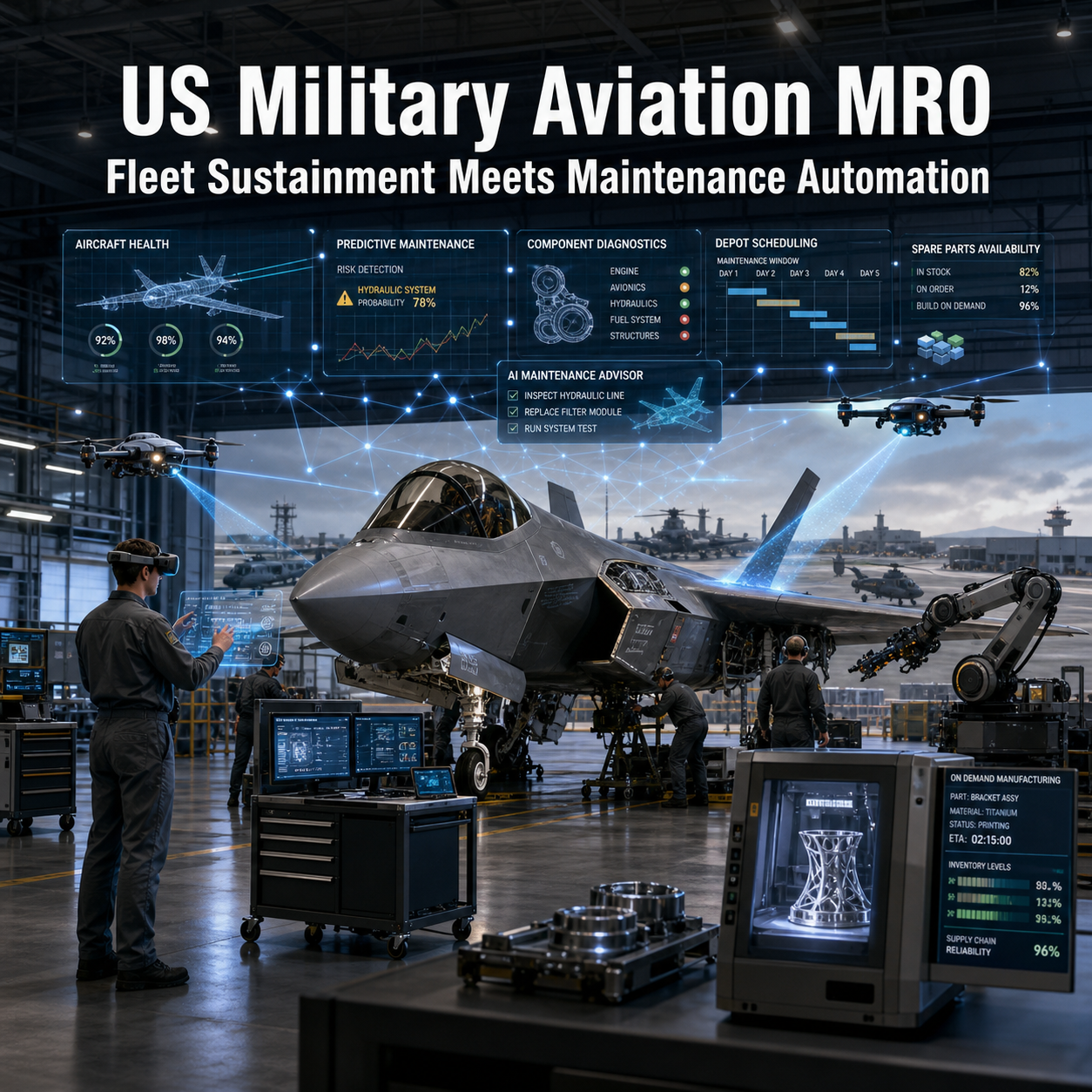 US Military Aviation MRO: Fleet Sustainment Meets Maintenance Automation