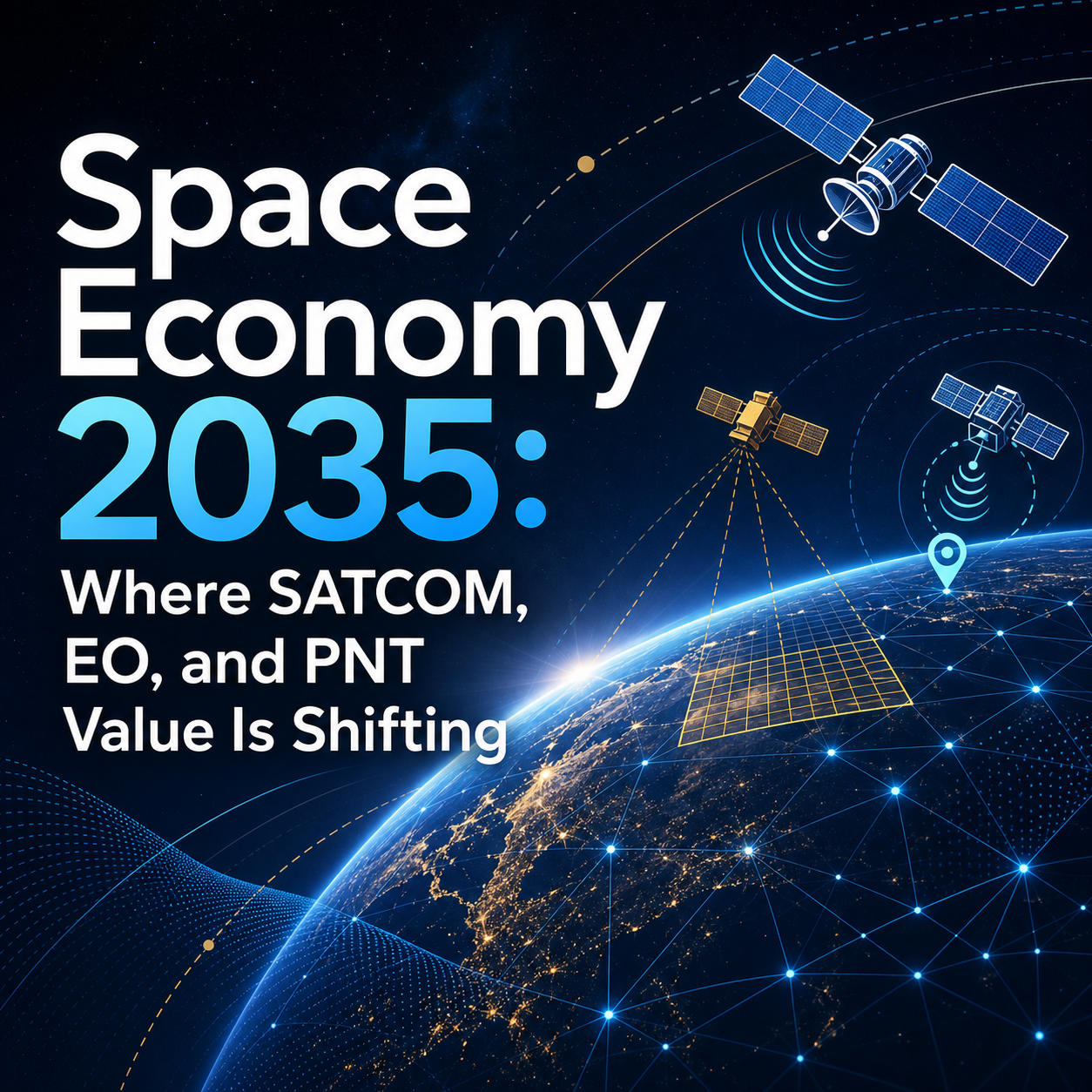 Space Economy 2035: Where SATCOM, EO, and PNT Value Is Shifting